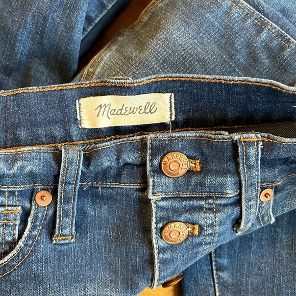 Madewell 10” High-Rise Skinny Denim Jeans: Button-Through Edition Women’s SZ 25 - Picture 8 of 11